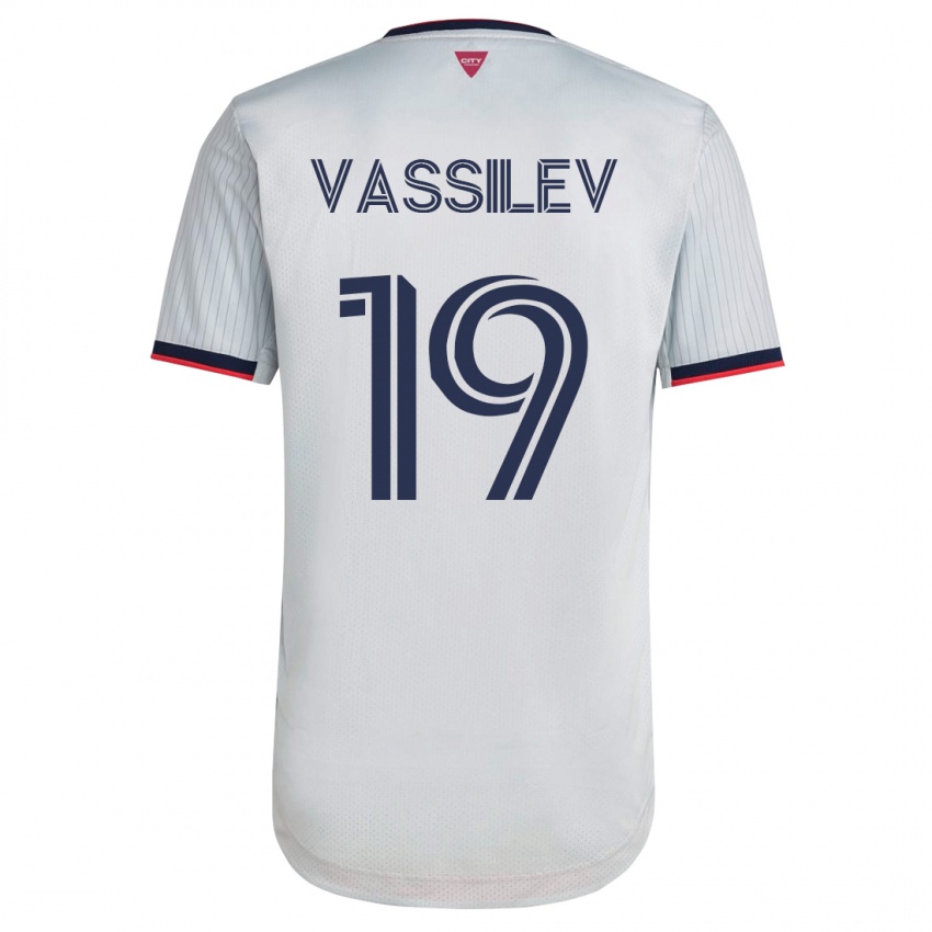 Niño Camiseta Indiana Vassilev #19 Blanco 2ª Equipación 2023/24 La Camisa Argentina