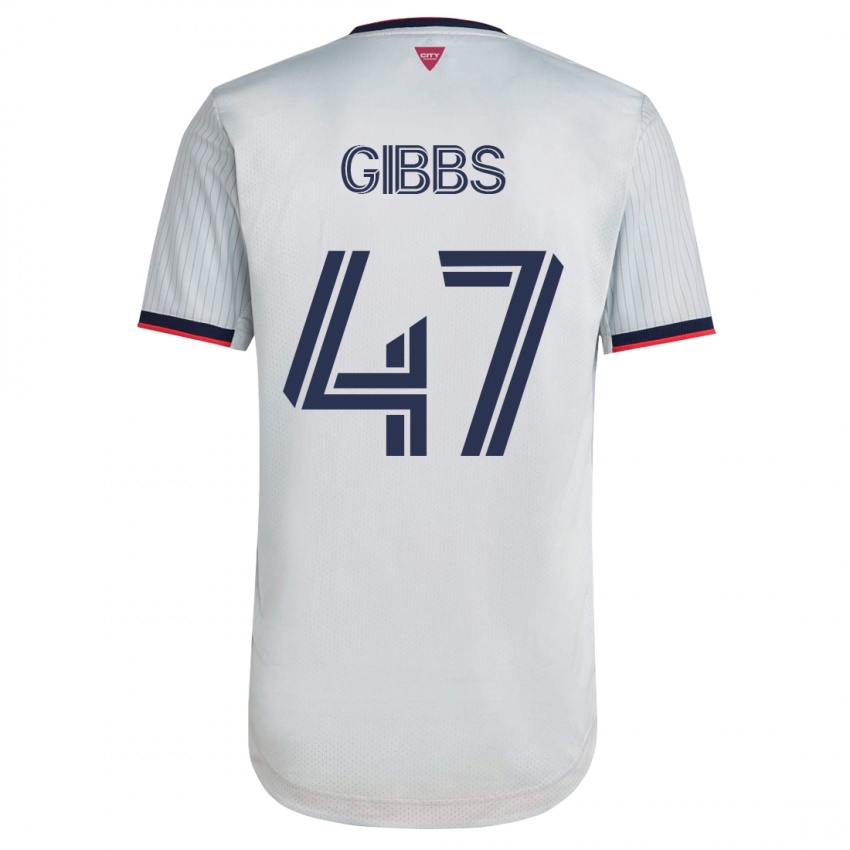 Niño Camiseta Ryley Gibbs #47 Blanco 2ª Equipación 2023/24 La Camisa Argentina