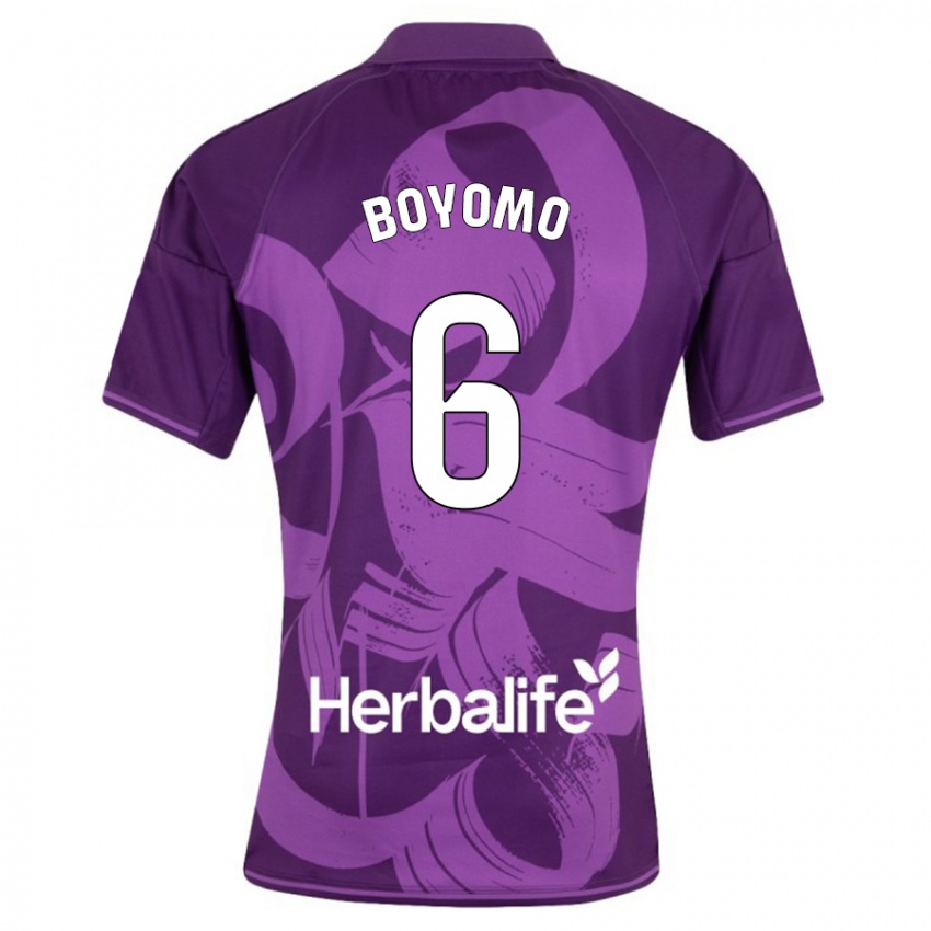 Niño Camiseta Enzo Boyomo #6 Violeta 2ª Equipación 2023/24 La Camisa Argentina