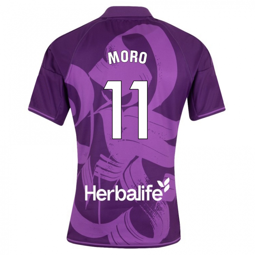 Niño Camiseta Raúl Moro #11 Violeta 2ª Equipación 2023/24 La Camisa Argentina