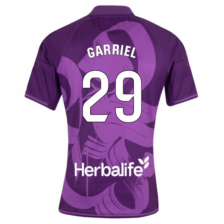 Niño Camiseta Iván Garriel #29 Violeta 2ª Equipación 2023/24 La Camisa Argentina