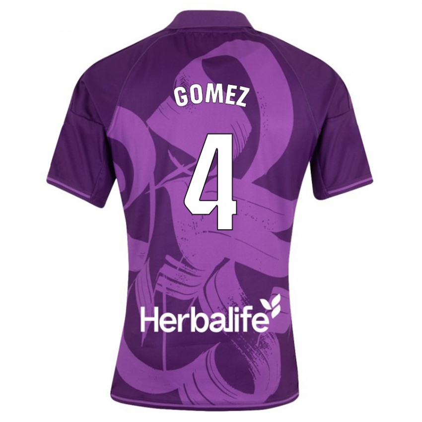 Niño Camiseta Adrián Gómez #4 Violeta 2ª Equipación 2023/24 La Camisa Argentina