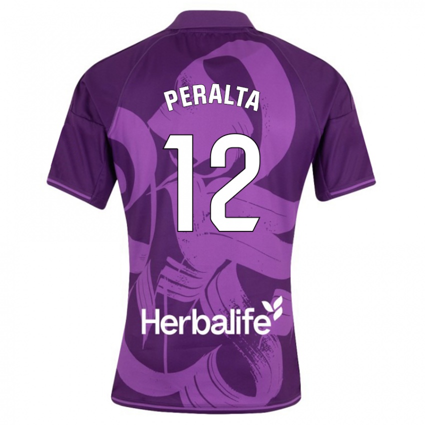 Niño Camiseta Fernando Peralta #12 Violeta 2ª Equipación 2023/24 La Camisa Argentina