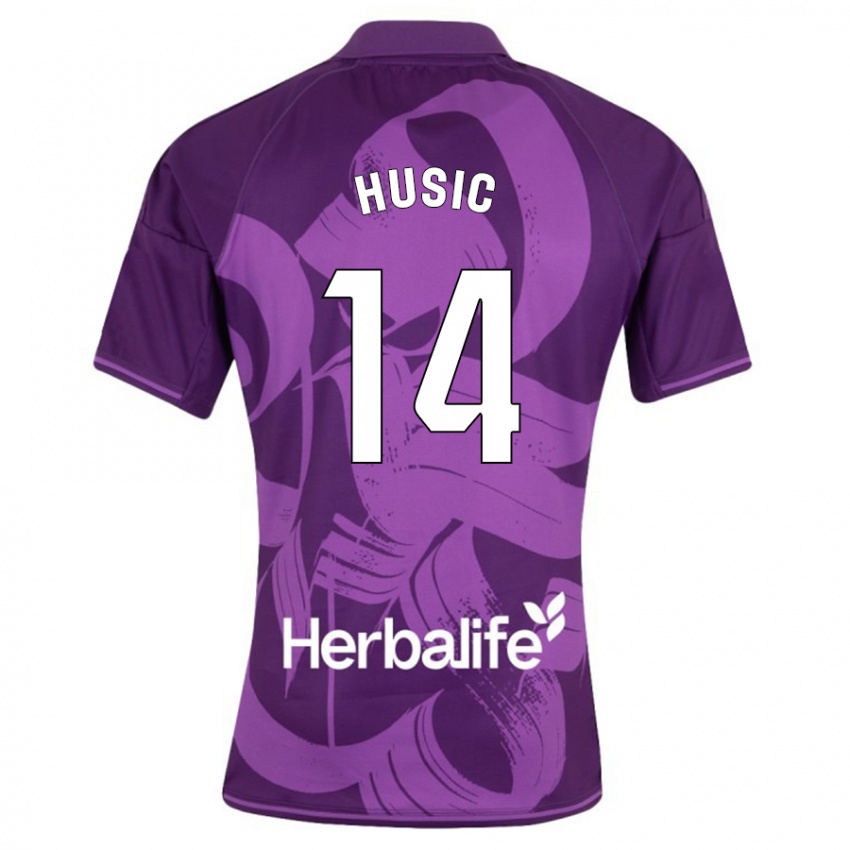 Niño Camiseta Salih Husic #14 Violeta 2ª Equipación 2023/24 La Camisa Argentina