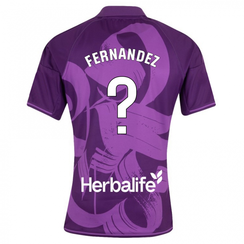 Niño Camiseta Samu Fernández #0 Violeta 2ª Equipación 2023/24 La Camisa Argentina