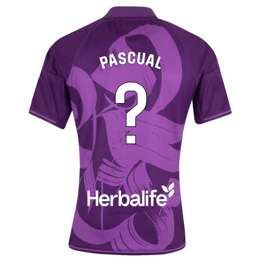 Niño Camiseta Adrián Pascual #0 Violeta 2ª Equipación 2023/24 La Camisa Argentina
