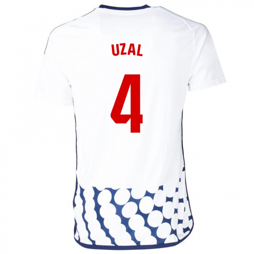 Niño Camiseta Yeray Uzal #4 Blanco 2ª Equipación 2023/24 La Camisa Argentina