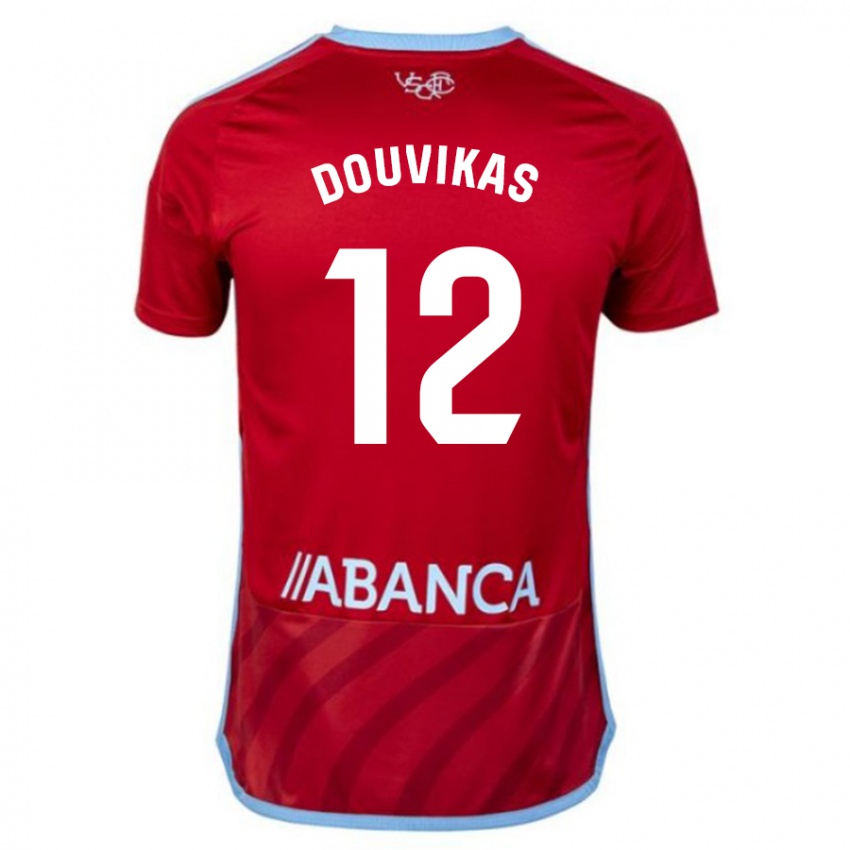 Niño Camiseta Anastasios Douvikas #12 Rojo 2ª Equipación 2023/24 La Camisa Argentina