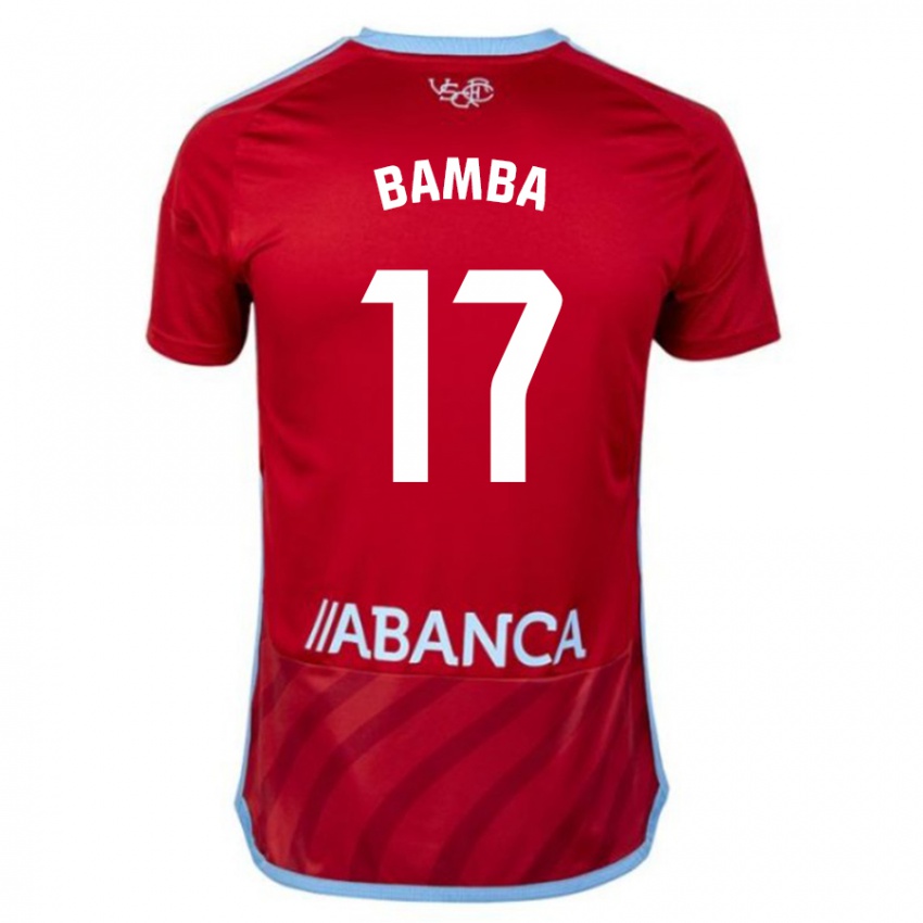 Niño Camiseta Jonathan Bamba #17 Rojo 2ª Equipación 2023/24 La Camisa Argentina