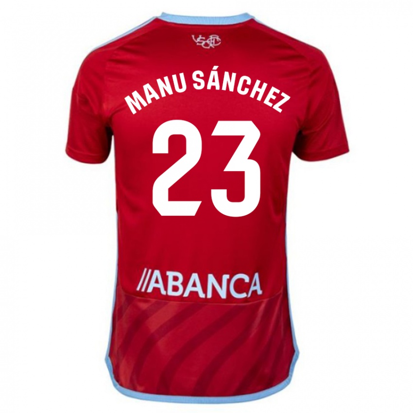 Niño Camiseta Manu Sanchez #23 Rojo 2ª Equipación 2023/24 La Camisa Argentina