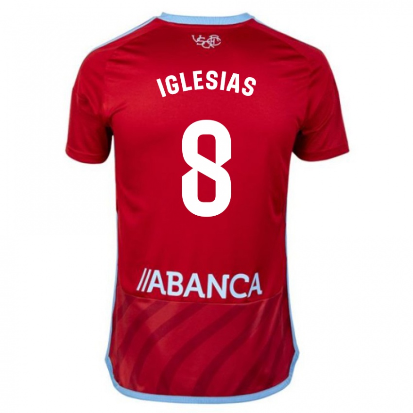 Niño Camiseta Bruno Iglesias #8 Rojo 2ª Equipación 2023/24 La Camisa Argentina