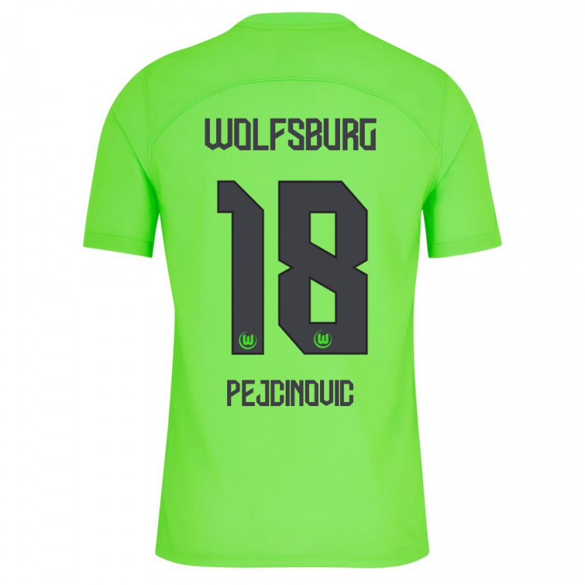 Hombre Camiseta Dzenan Pejcinovic #18 Verde 1ª Equipación 2023/24 La Camisa Argentina