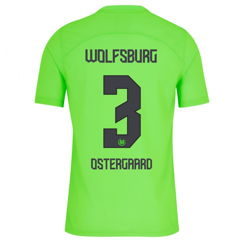 Hombre Camiseta Christian Östergaard #3 Verde 1ª Equipación 2023/24 La Camisa Argentina