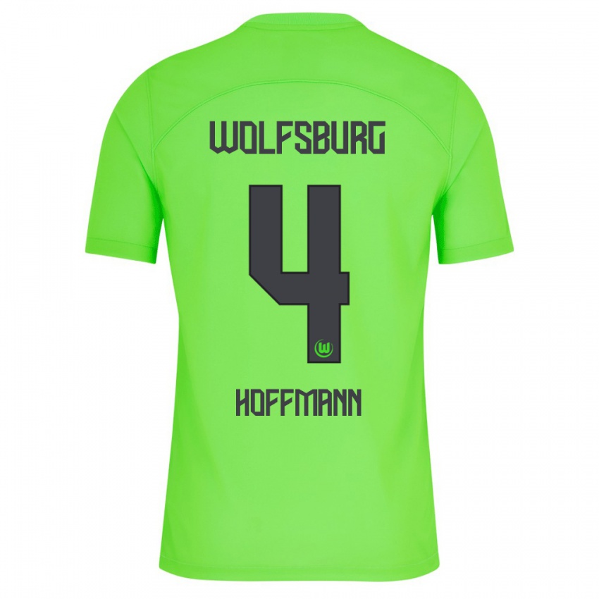 Hombre Camiseta Nils Hoffmann #4 Verde 1ª Equipación 2023/24 La Camisa Argentina
