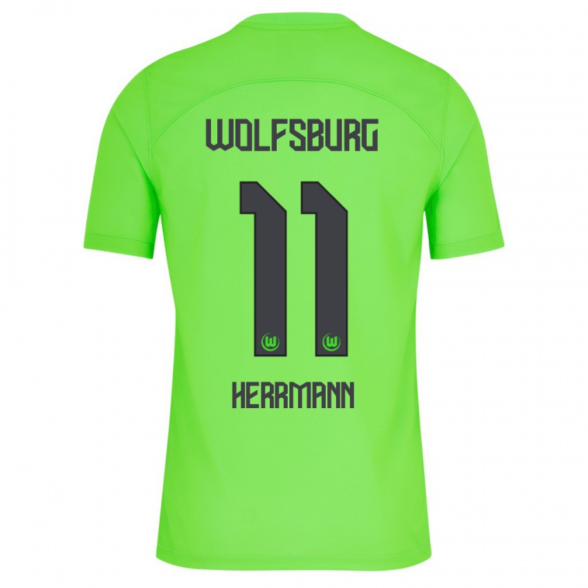 Hombre Camiseta Max Herrmann #11 Verde 1ª Equipación 2023/24 La Camisa Argentina