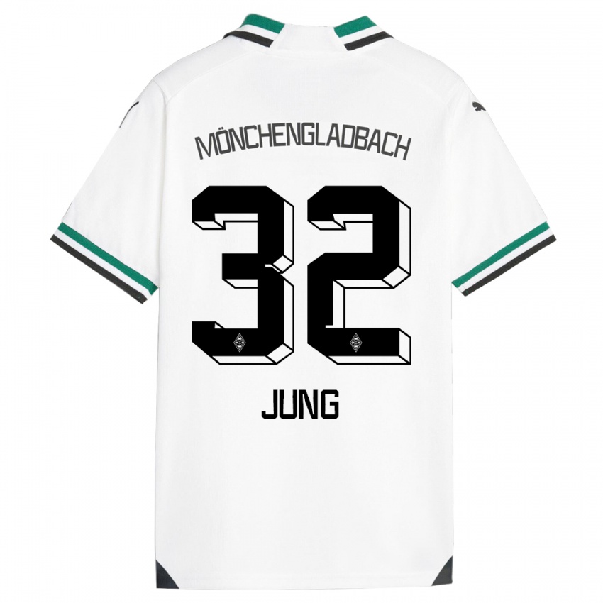 Hombre Camiseta In-Gyom Jung #32 Blanco Verde 1ª Equipación 2023/24 La Camisa Argentina