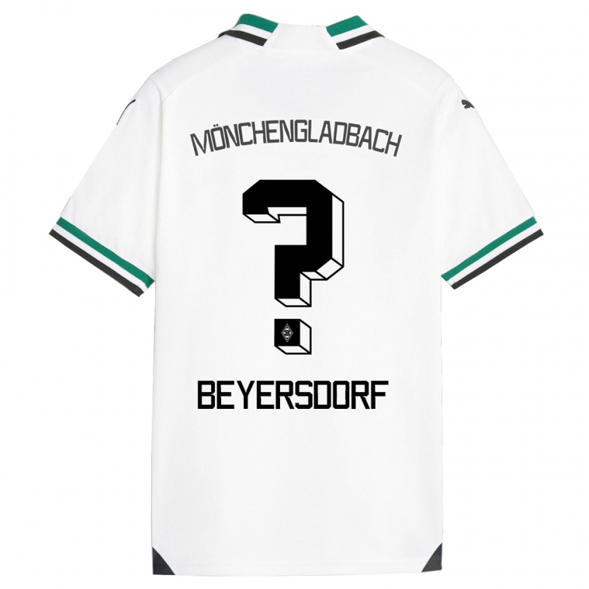 Hombre Camiseta Chris Beyersdorf #0 Blanco Verde 1ª Equipación 2023/24 La Camisa Argentina