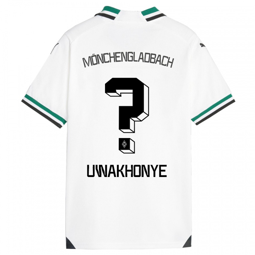 Hombre Camiseta Josiah Uwakhonye #0 Blanco Verde 1ª Equipación 2023/24 La Camisa Argentina