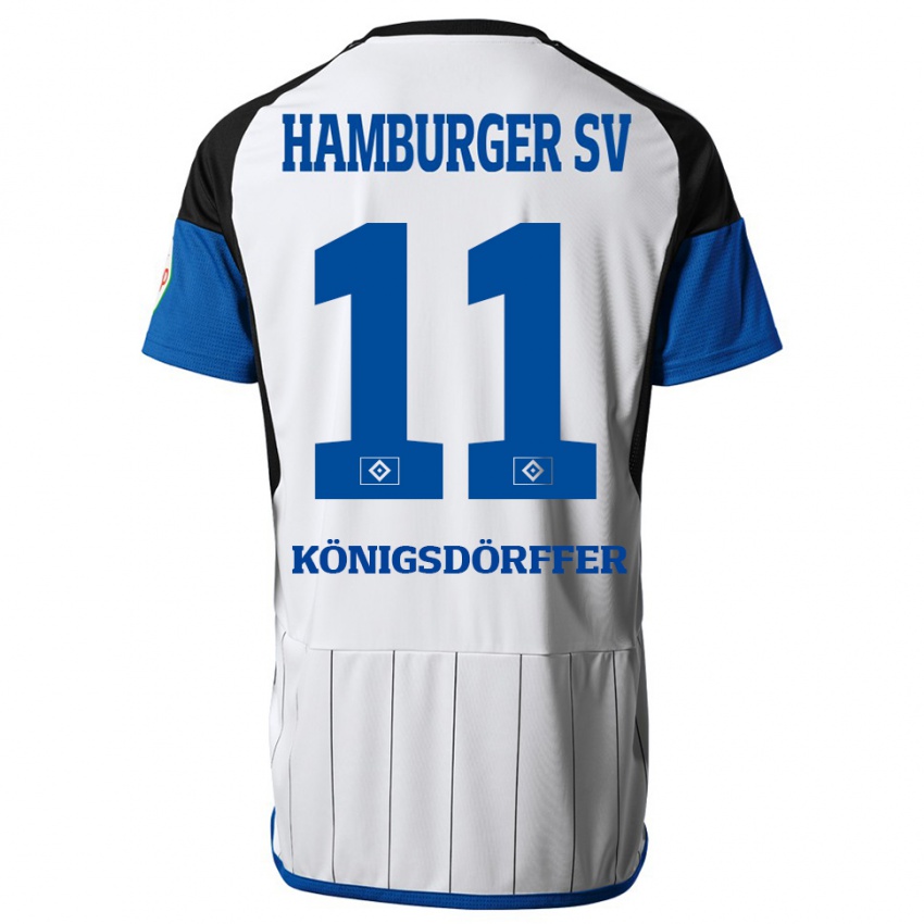 Hombre Camiseta Ransford Königsdörffer #11 Blanco 1ª Equipación 2023/24 La Camisa Argentina