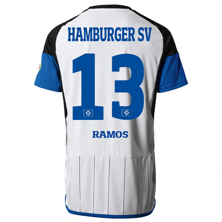 Hombre Camiseta Guilherme Ramos #13 Blanco 1ª Equipación 2023/24 La Camisa Argentina