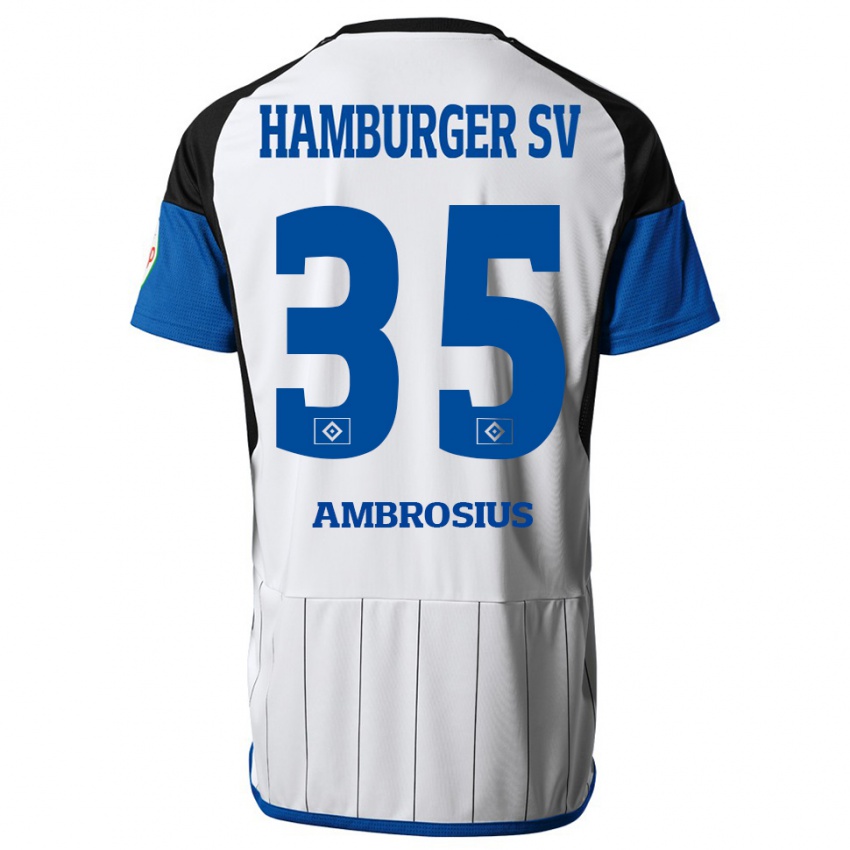 Hombre Camiseta Stephan Ambrosius #35 Blanco 1ª Equipación 2023/24 La Camisa Argentina