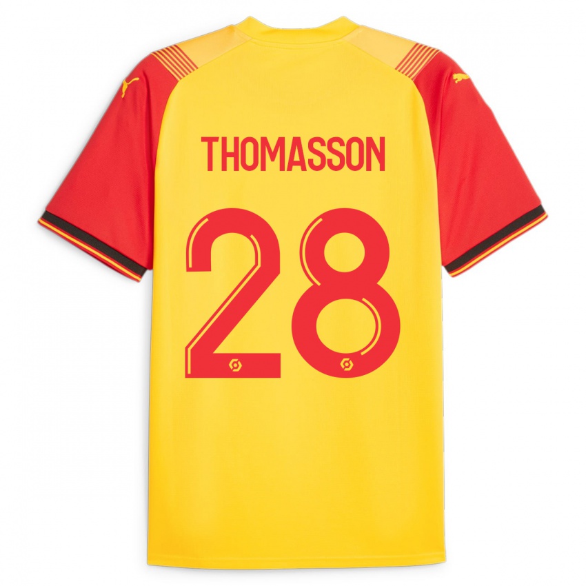Hombre Camiseta Adrien Thomasson #28 Amarillo 1ª Equipación 2023/24 La Camisa Argentina
