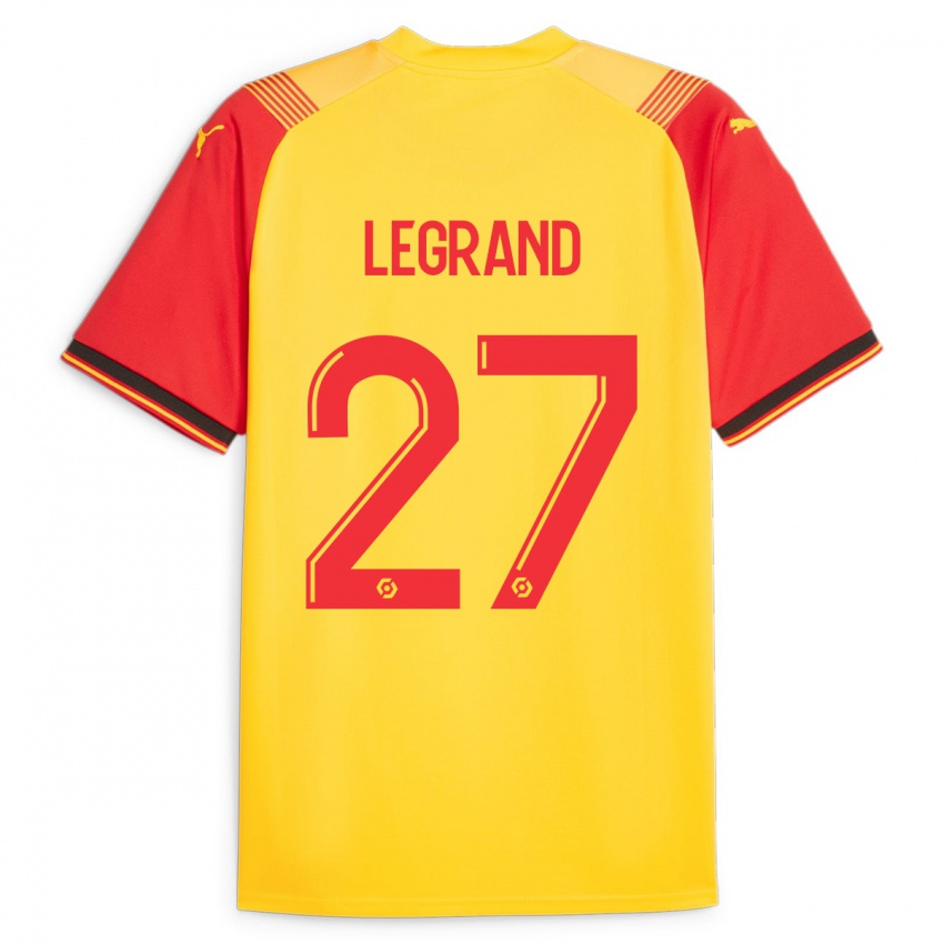 Hombre Camiseta Bérénice Legrand #27 Amarillo 1ª Equipación 2023/24 La Camisa Argentina