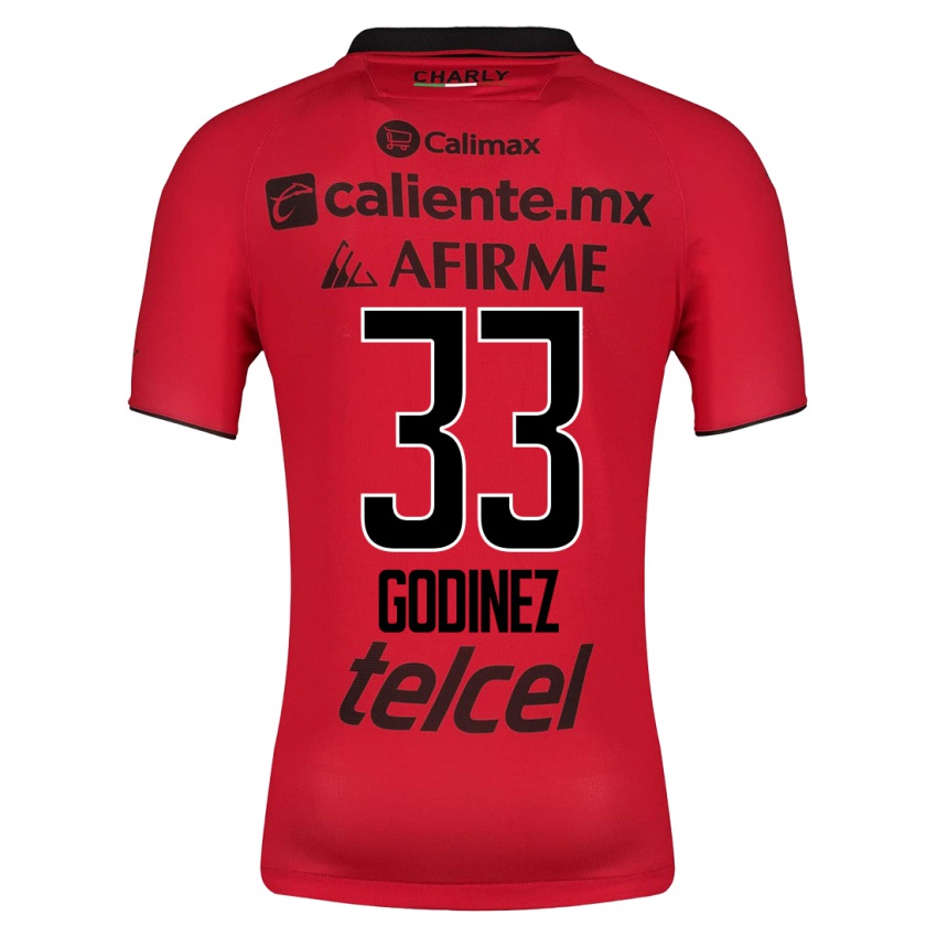 Hombre Camiseta Rodrigo Godínez #33 Rojo 1ª Equipación 2023/24 La Camisa Argentina