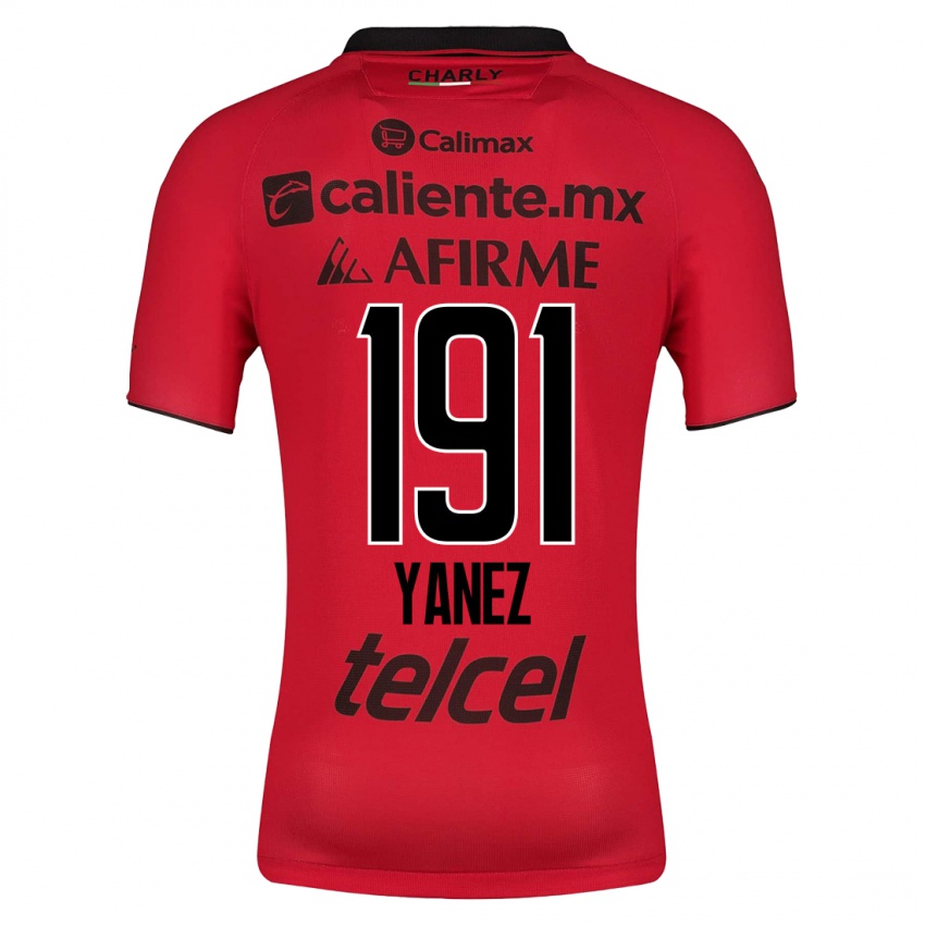 Hombre Camiseta Sebastián Yánez #191 Rojo 1ª Equipación 2023/24 La Camisa Argentina