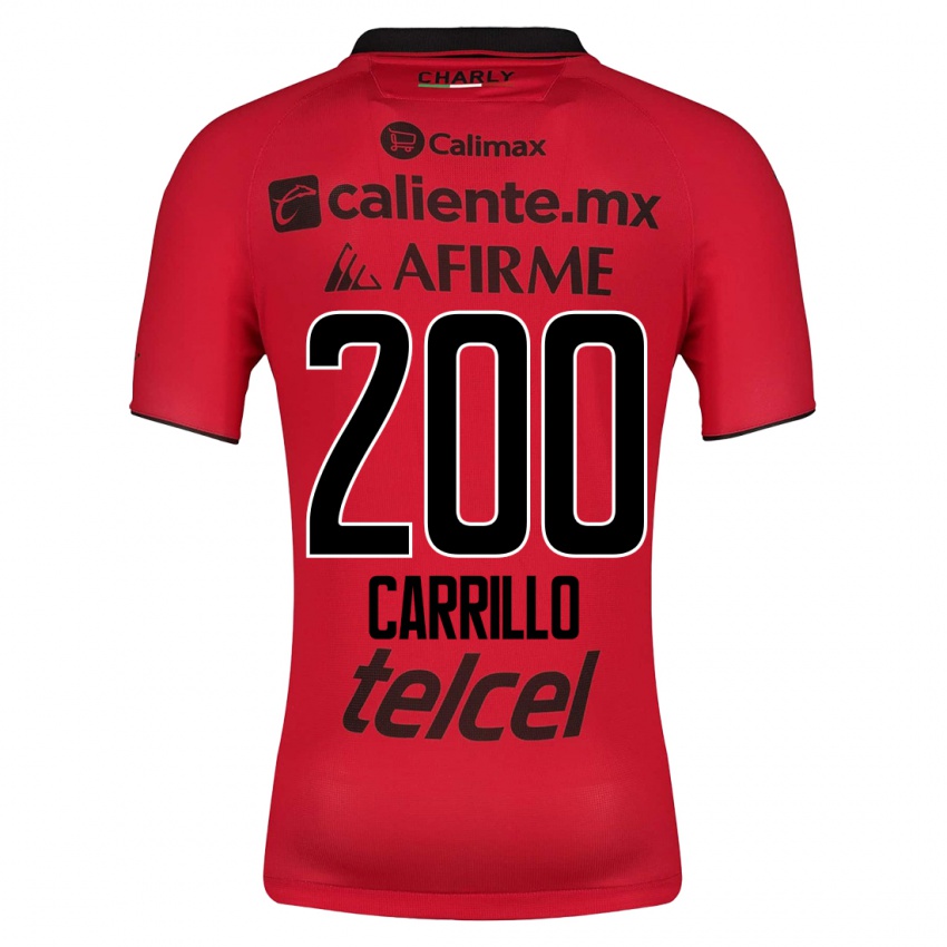 Hombre Camiseta Manuel Carrillo #200 Rojo 1ª Equipación 2023/24 La Camisa Argentina
