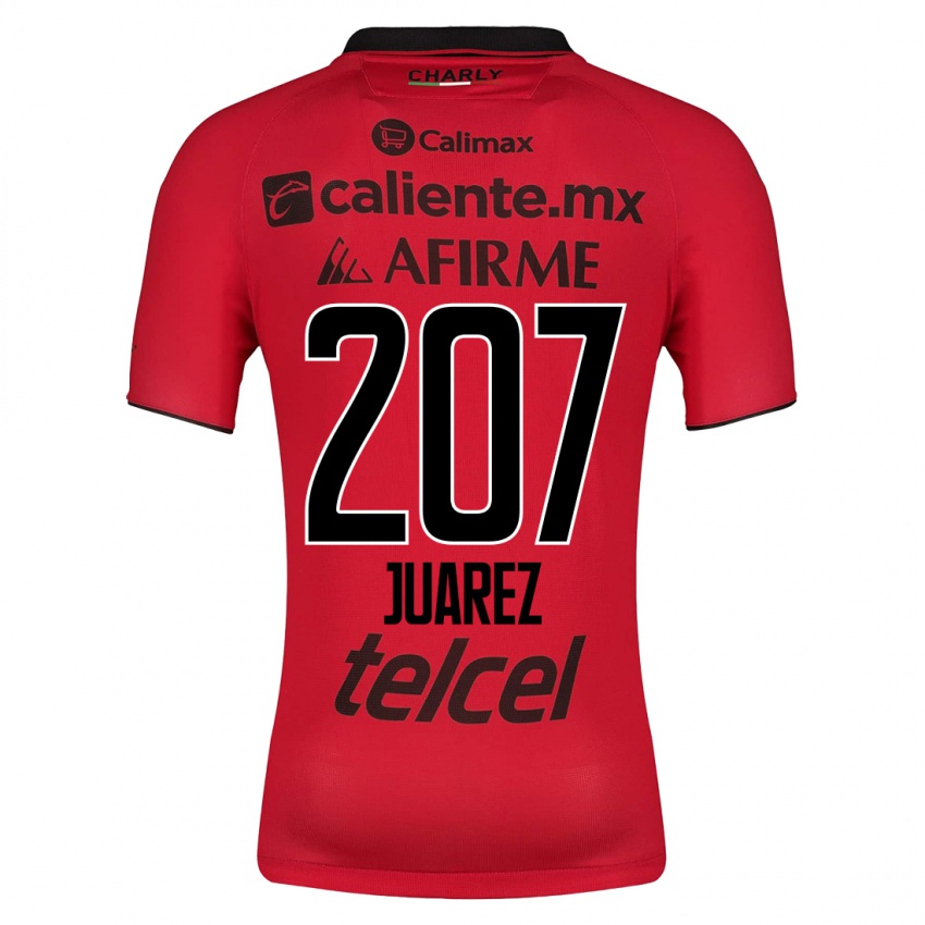 Hombre Camiseta José Juárez #207 Rojo 1ª Equipación 2023/24 La Camisa Argentina