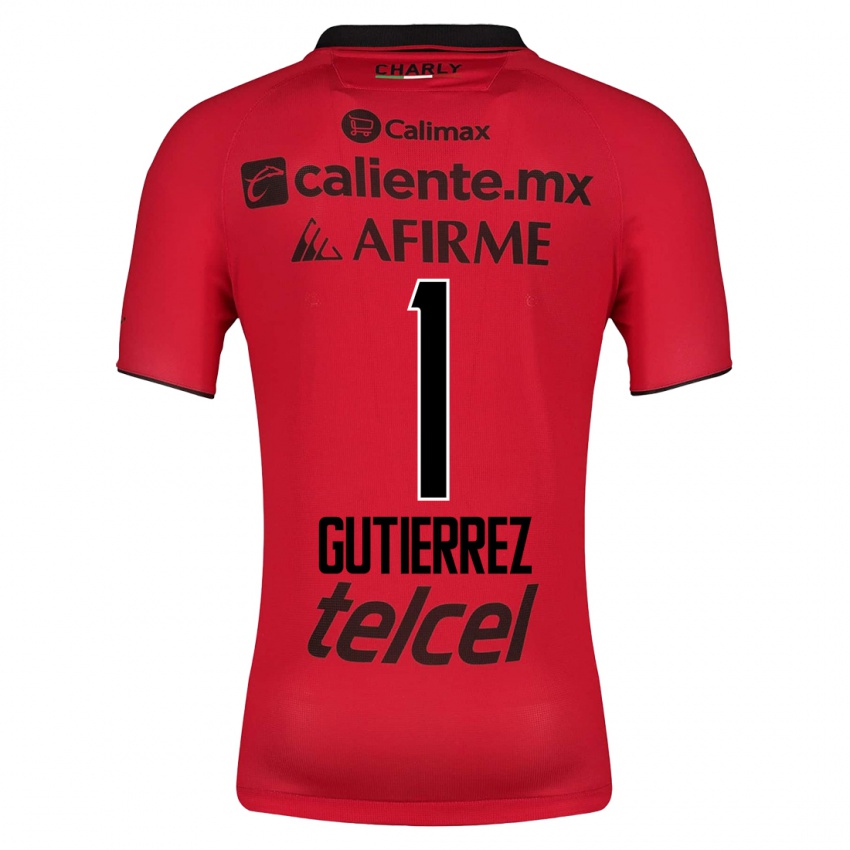 Hombre Camiseta Alejandra Gutierrez #1 Rojo 1ª Equipación 2023/24 La Camisa Argentina