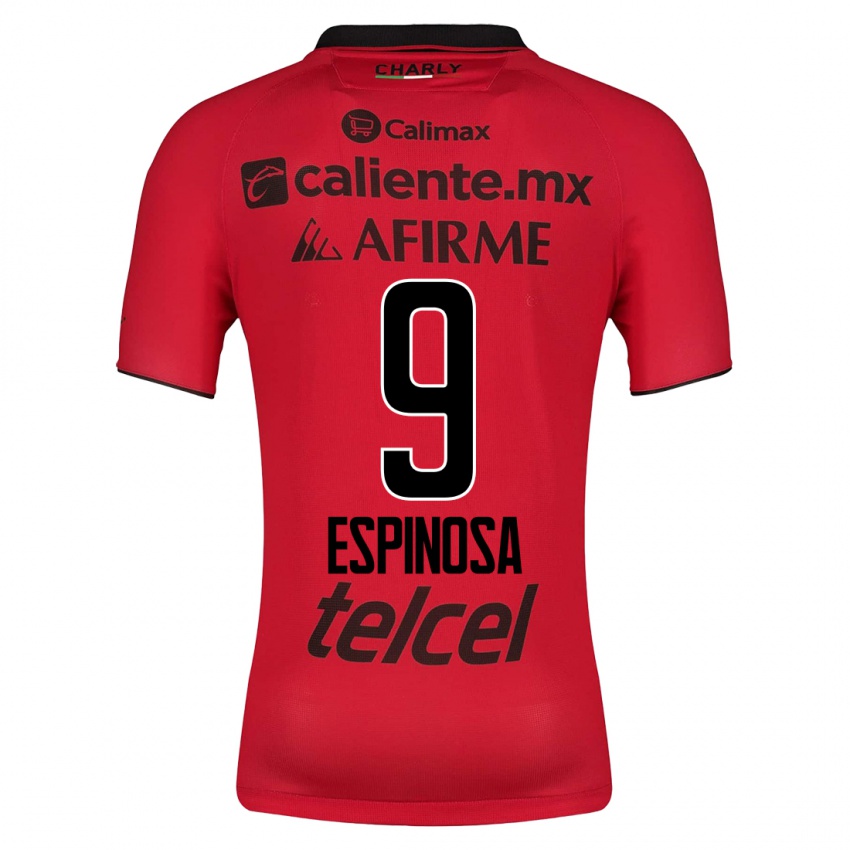 Hombre Camiseta Daniela Espinosa #9 Rojo 1ª Equipación 2023/24 La Camisa Argentina