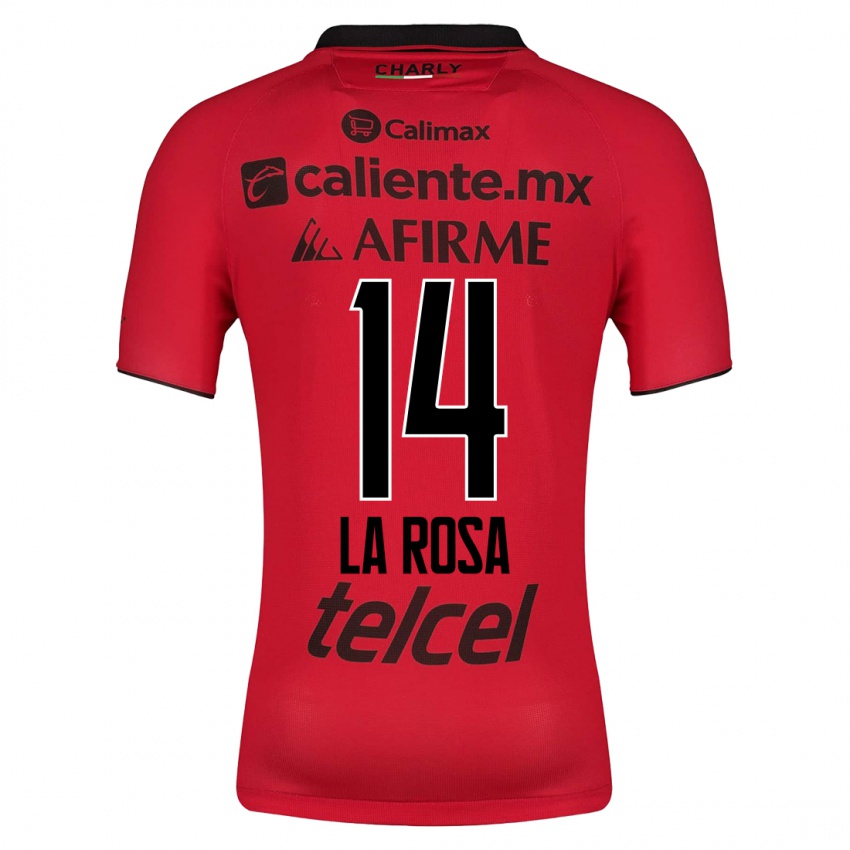 Hombre Camiseta Joselyn De La Rosa #14 Rojo 1ª Equipación 2023/24 La Camisa Argentina