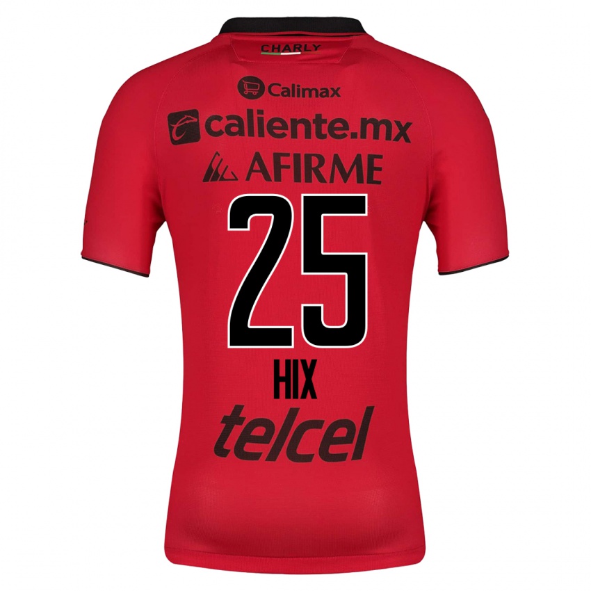 Hombre Camiseta Angelina Hix #25 Rojo 1ª Equipación 2023/24 La Camisa Argentina