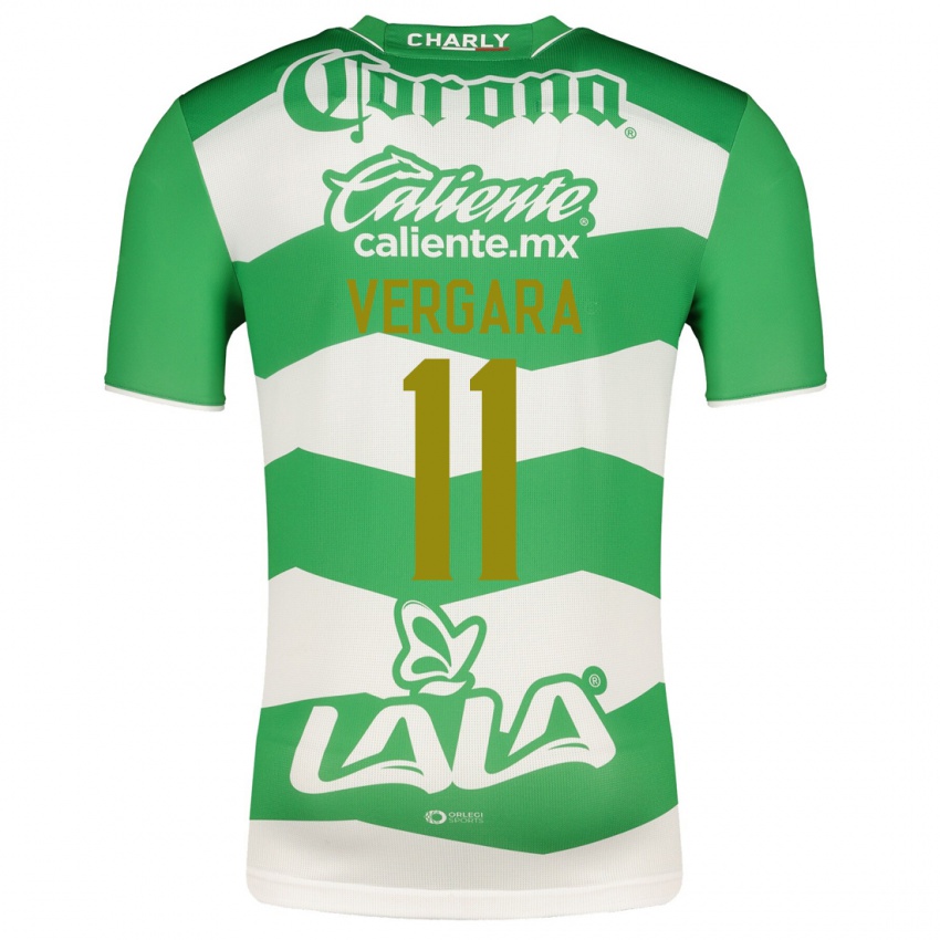 Hombre Camiseta Duvan Vergara #11 Verde 1ª Equipación 2023/24 La Camisa Argentina