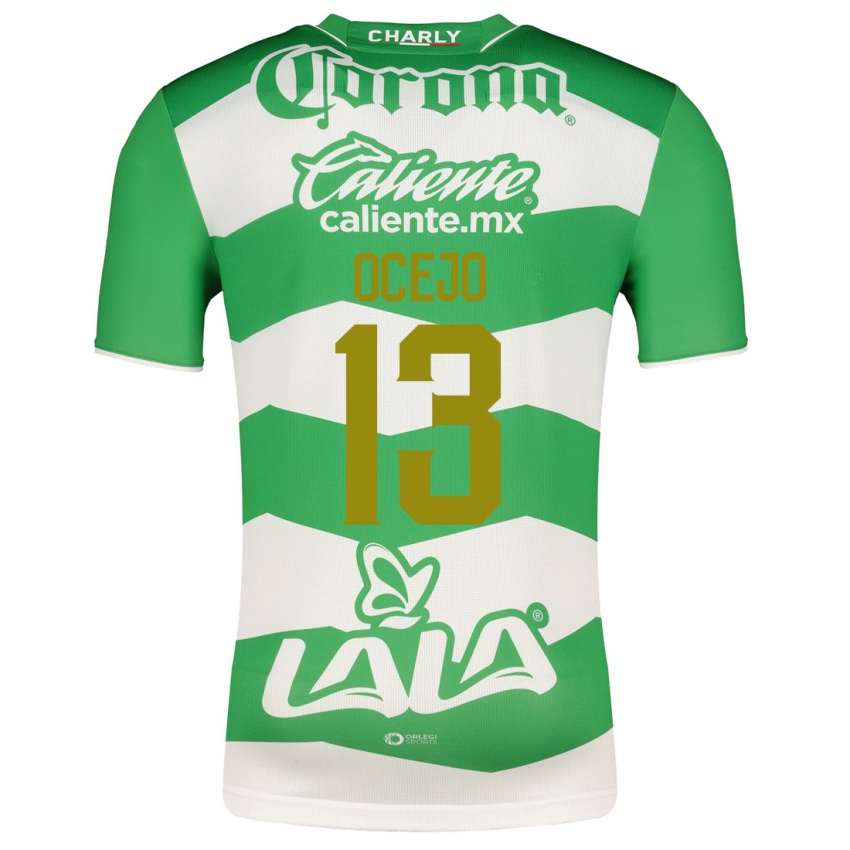 Hombre Camiseta Jesus Ocejo #13 Verde 1ª Equipación 2023/24 La Camisa Argentina