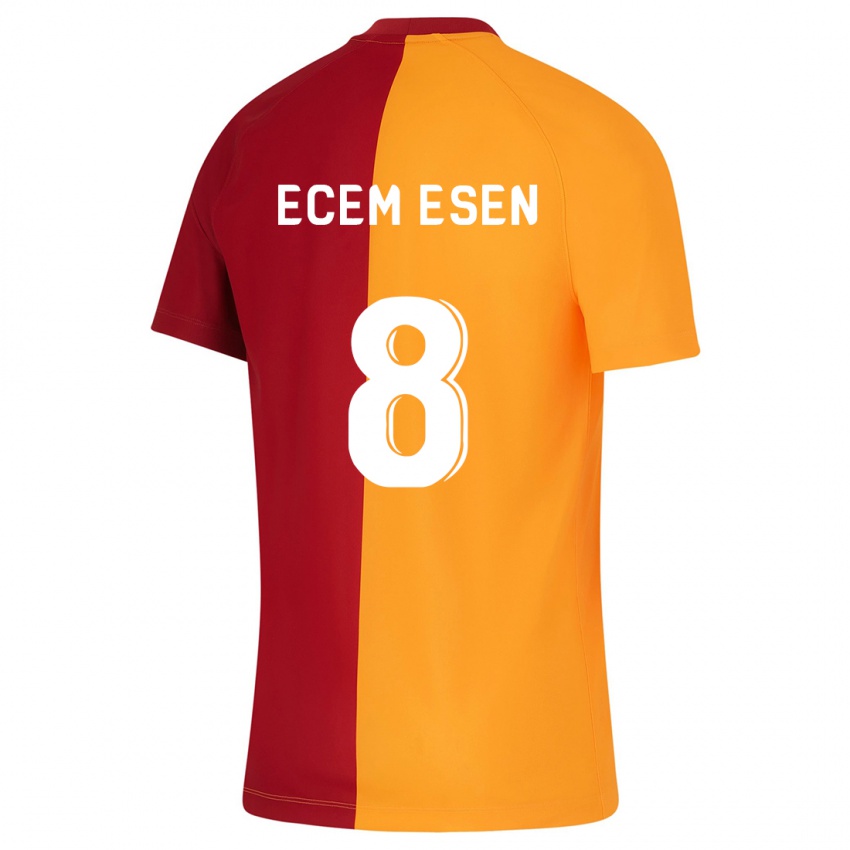 Hombre Camiseta Emine Ecem Esen #8 Naranja 1ª Equipación 2023/24 La Camisa Argentina