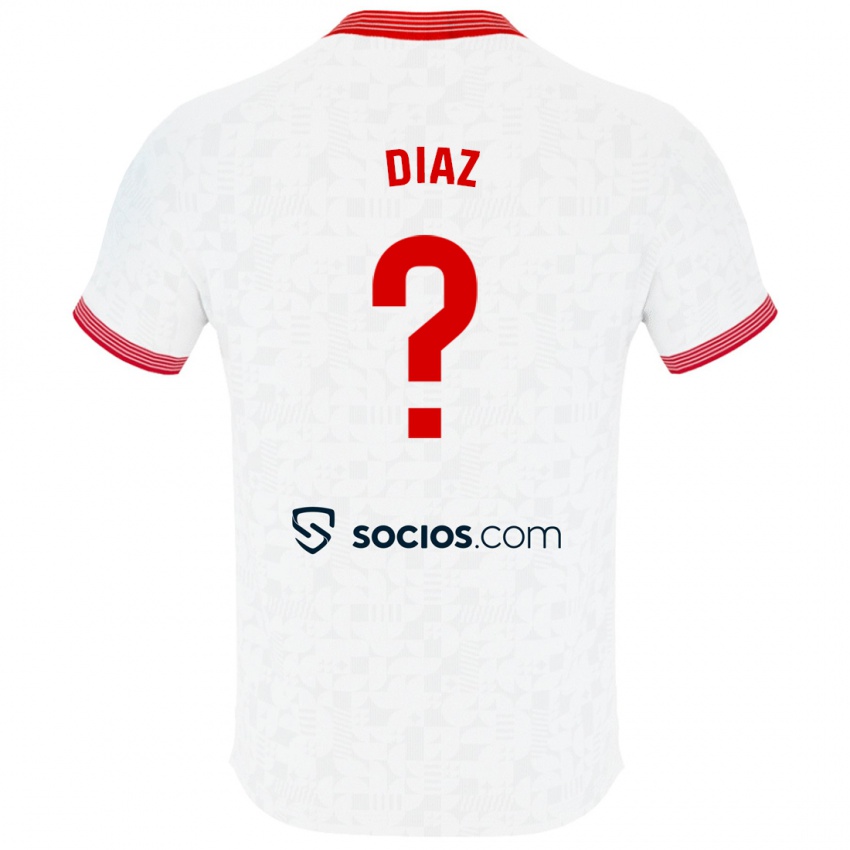 Hombre Camiseta Álvaro Díaz #0 Blanco 1ª Equipación 2023/24 La Camisa Argentina