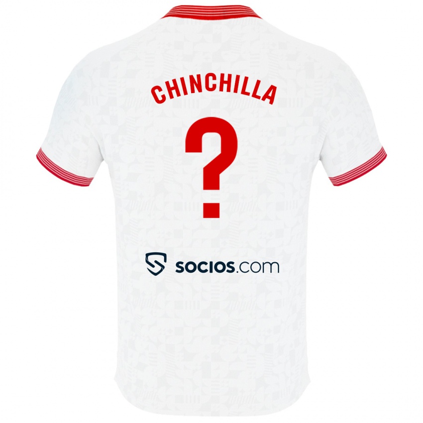 Hombre Camiseta Gustavo Chinchilla #0 Blanco 1ª Equipación 2023/24 La Camisa Argentina