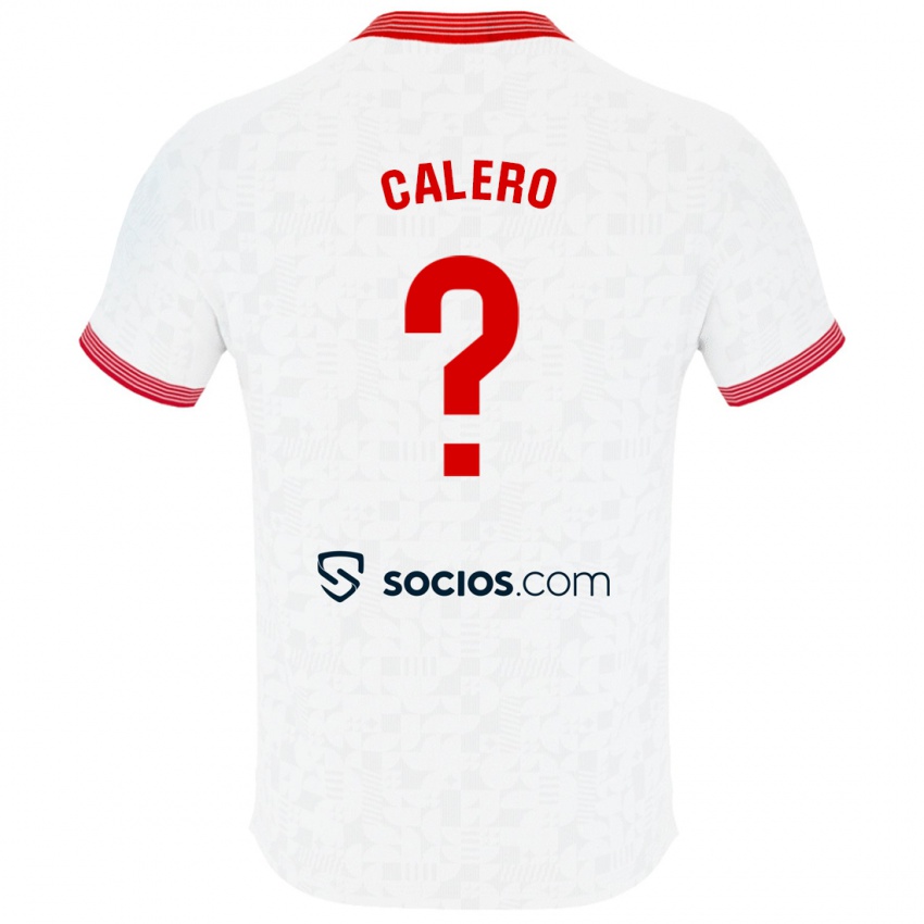 Hombre Camiseta Josema Calero #0 Blanco 1ª Equipación 2023/24 La Camisa Argentina