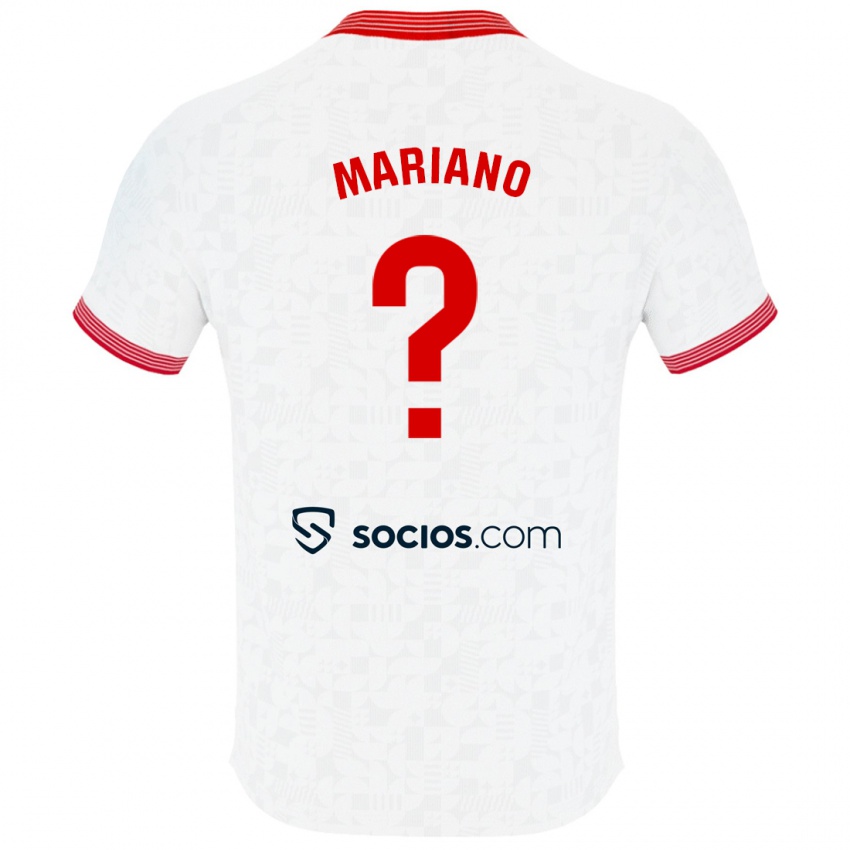 Hombre Camiseta Jorge Mariano #0 Blanco 1ª Equipación 2023/24 La Camisa Argentina