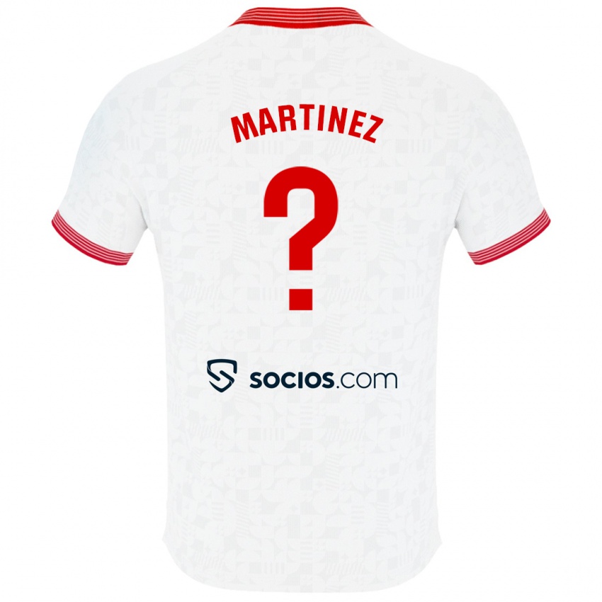 Hombre Camiseta Mario Martínez #0 Blanco 1ª Equipación 2023/24 La Camisa Argentina