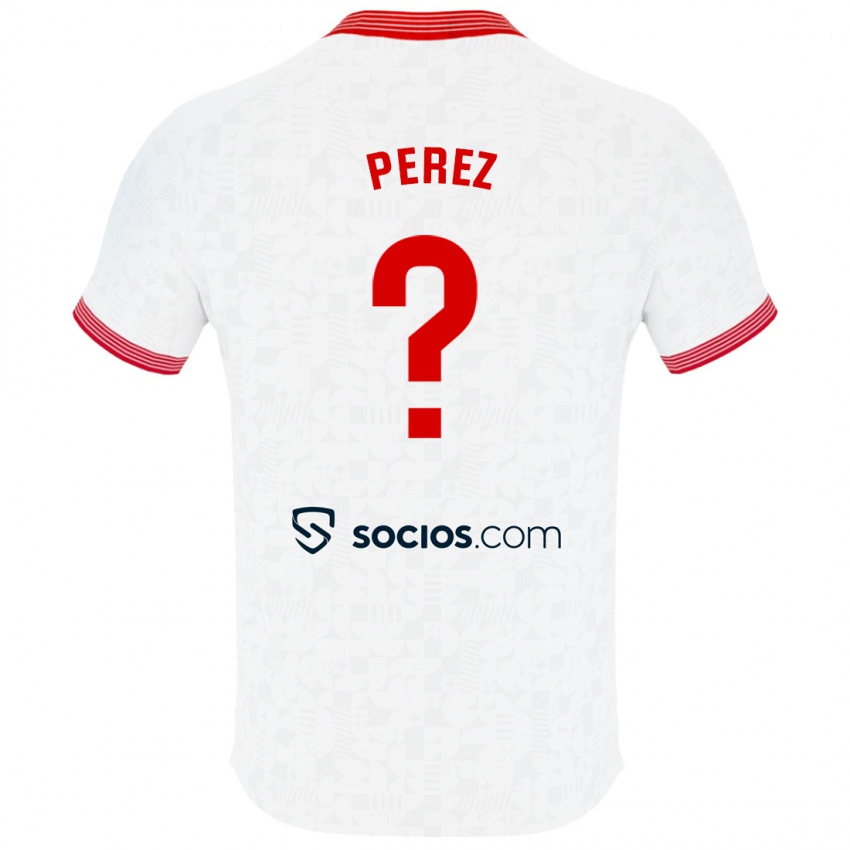 Hombre Camiseta Adrián Pérez #0 Blanco 1ª Equipación 2023/24 La Camisa Argentina
