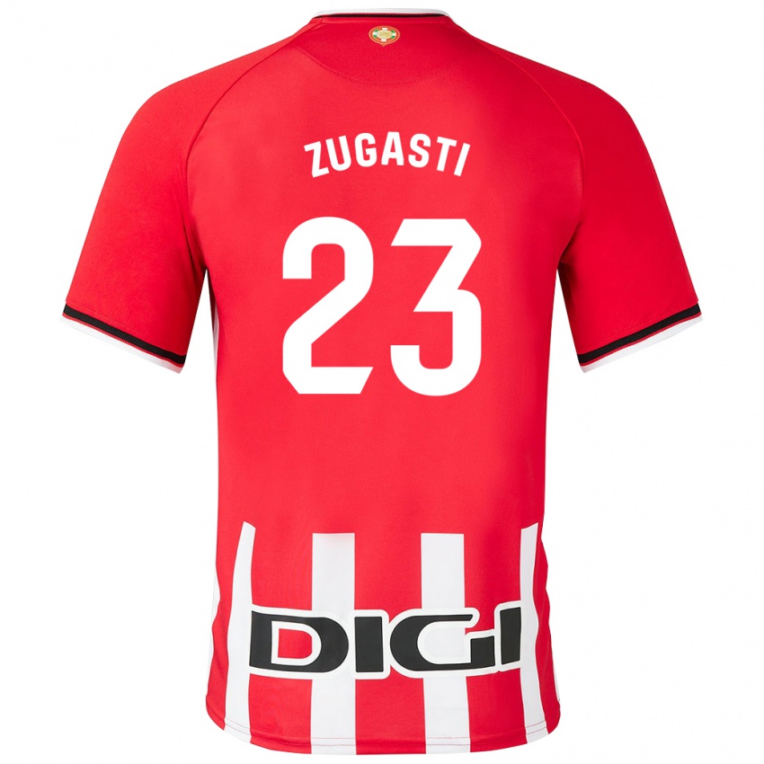 Hombre Camiseta Patricia Zugasti Oses #23 Rojo 1ª Equipación 2023/24 La Camisa Argentina