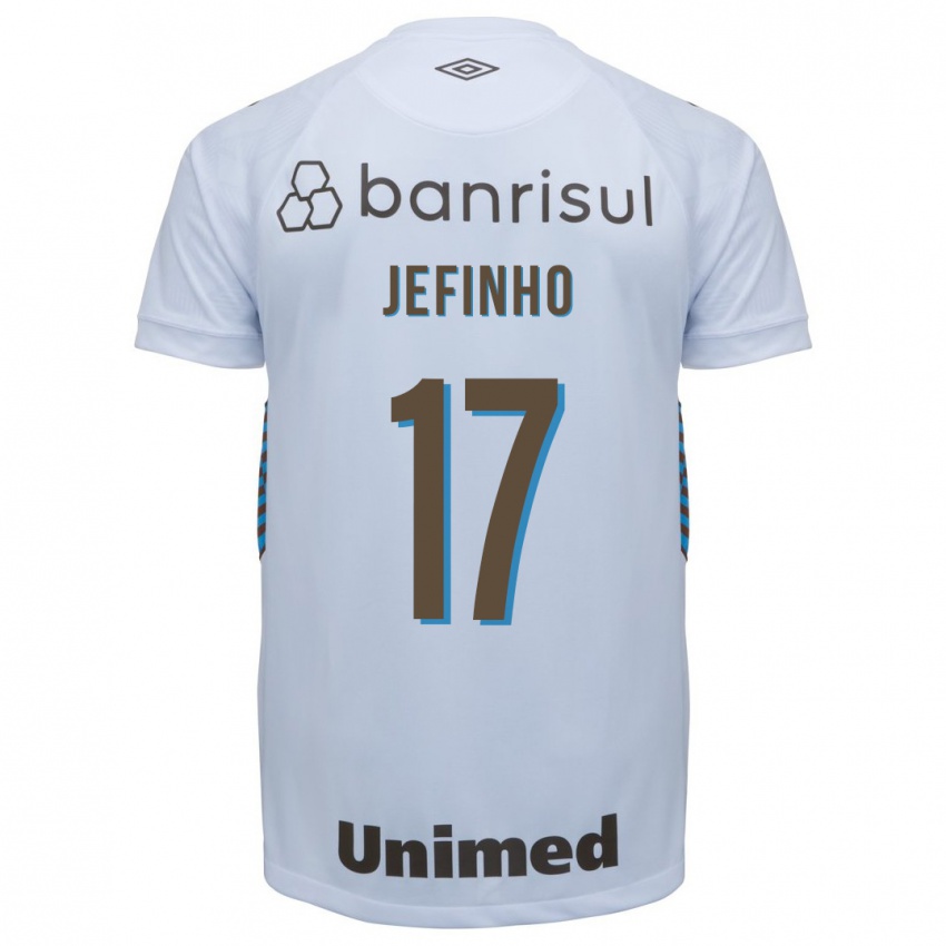 Hombre Camiseta Jefinho #17 Blanco 2ª Equipación 2023/24 La Camisa Argentina
