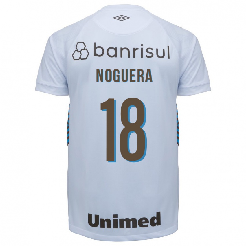 Hombre Camiseta Freddy Noguera #18 Blanco 2ª Equipación 2023/24 La Camisa Argentina
