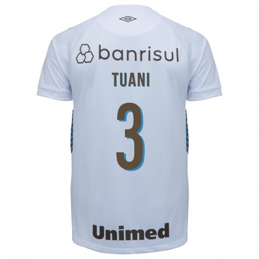 Hombre Camiseta Tuani #3 Blanco 2ª Equipación 2023/24 La Camisa Argentina