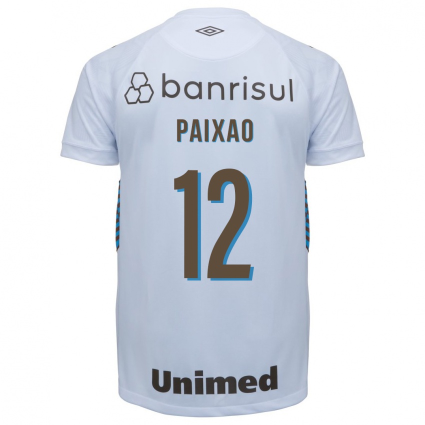 Hombre Camiseta Iasmin Paixão #12 Blanco 2ª Equipación 2023/24 La Camisa Argentina