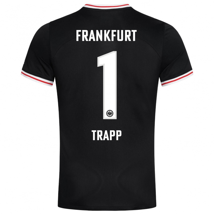 Hombre Camiseta Kevin Trapp #1 Negro 2ª Equipación 2023/24 La Camisa Argentina